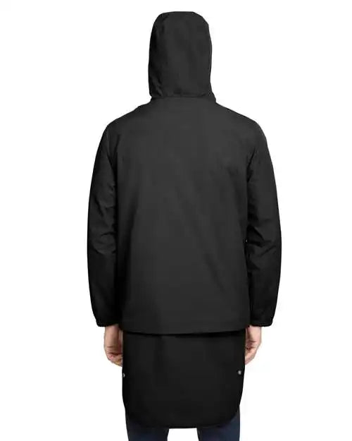 Team 365 Tt87 Unisex Zone Hydrosport™ Storm Flap Jacket - Black