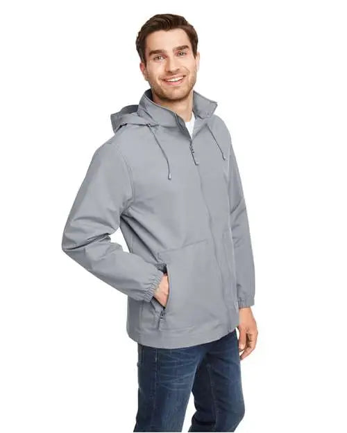 Team 365 Tt87 Unisex Zone Hydrosport™ Storm Flap Jacket - Sport Graphite