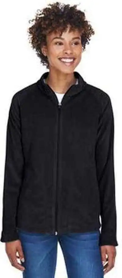 Team 365 Tt90w Ladies’ Campus Microfleece Jacket - Black
