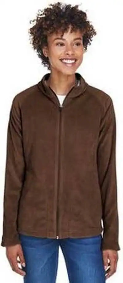 Team 365 Tt90w Ladies’ Campus Microfleece Jacket - Sport Dark Brown