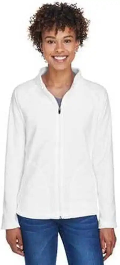 Team 365 Tt90w Ladies’ Campus Microfleece Jacket - White