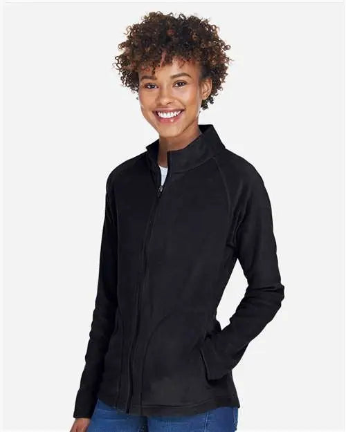 Team 365 Tt90w Women’s Campus Microfleece Jacket - Black