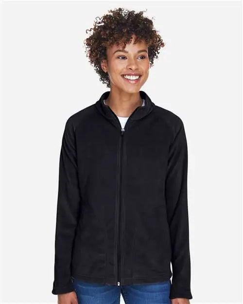 Team 365 Tt90w Women’s Campus Microfleece Jacket - Black