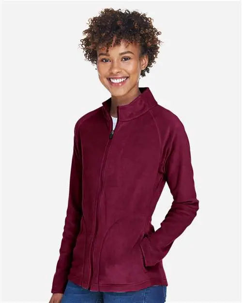 Team 365 Tt90w Women’s Campus Microfleece Jacket - Sport Maroon