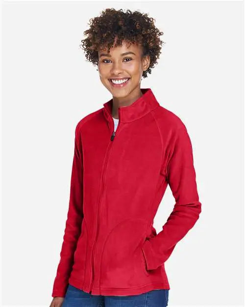 Team 365 Tt90w Women’s Campus Microfleece Jacket - Sport Red