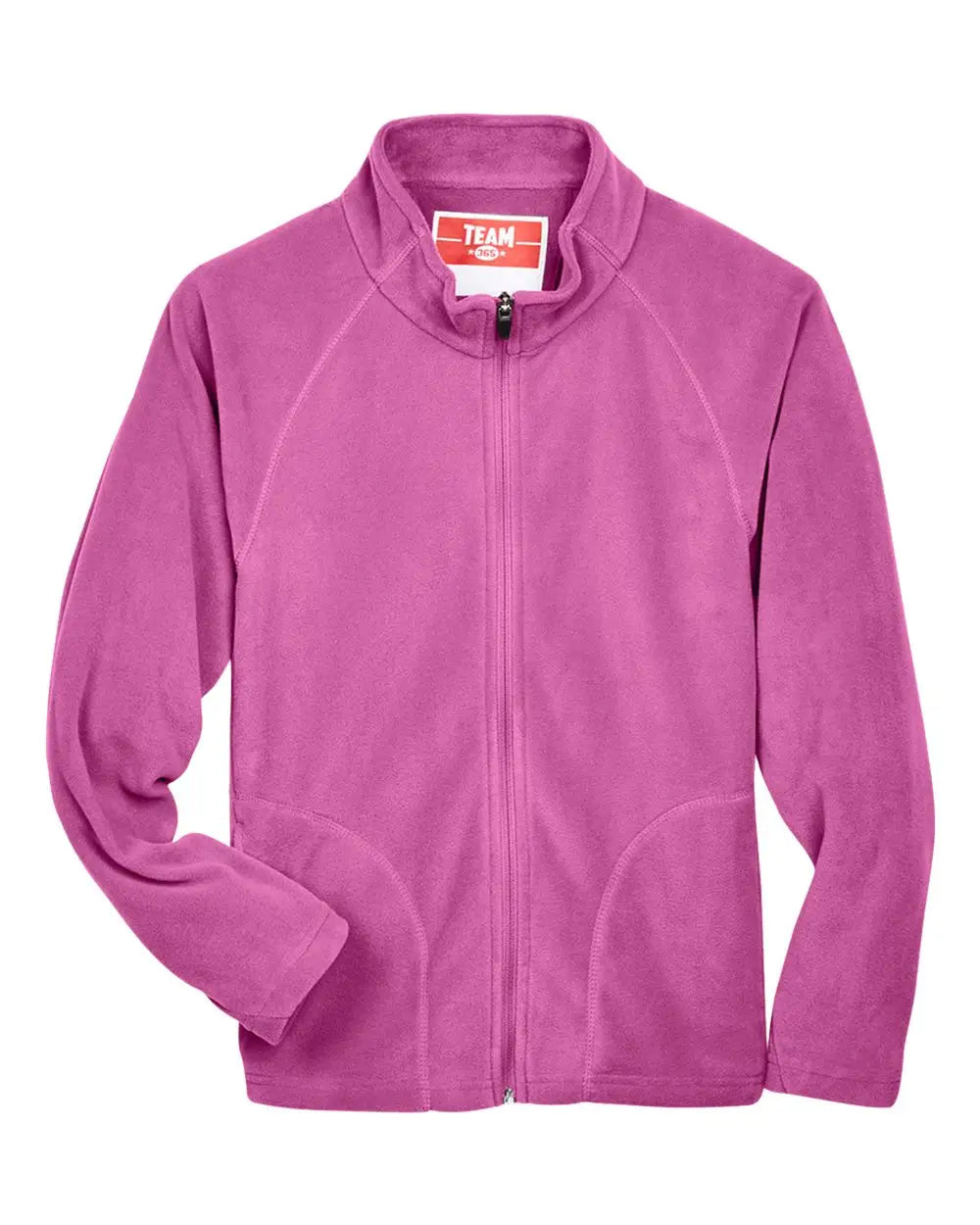 Team 365 Tt90y Youth Campus Microfleece Jacket - Sport Charity Pink - Hot / s