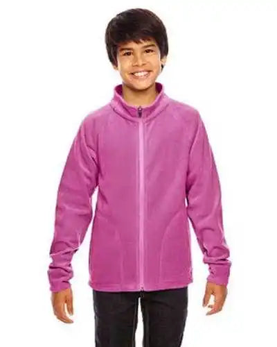 Team 365 Tt90y Youth Campus Microfleece Jacket - Sport Cheryl Pink
