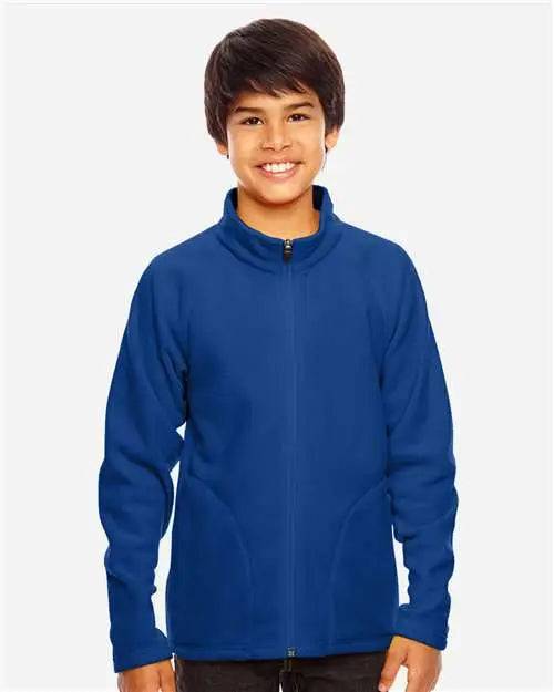 Team 365 Tt90y Youth Campus Microfleece Jacket - Sport Royal
