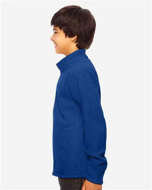 Team 365 Tt90y Youth Campus Microfleece Jacket - Sport Royal