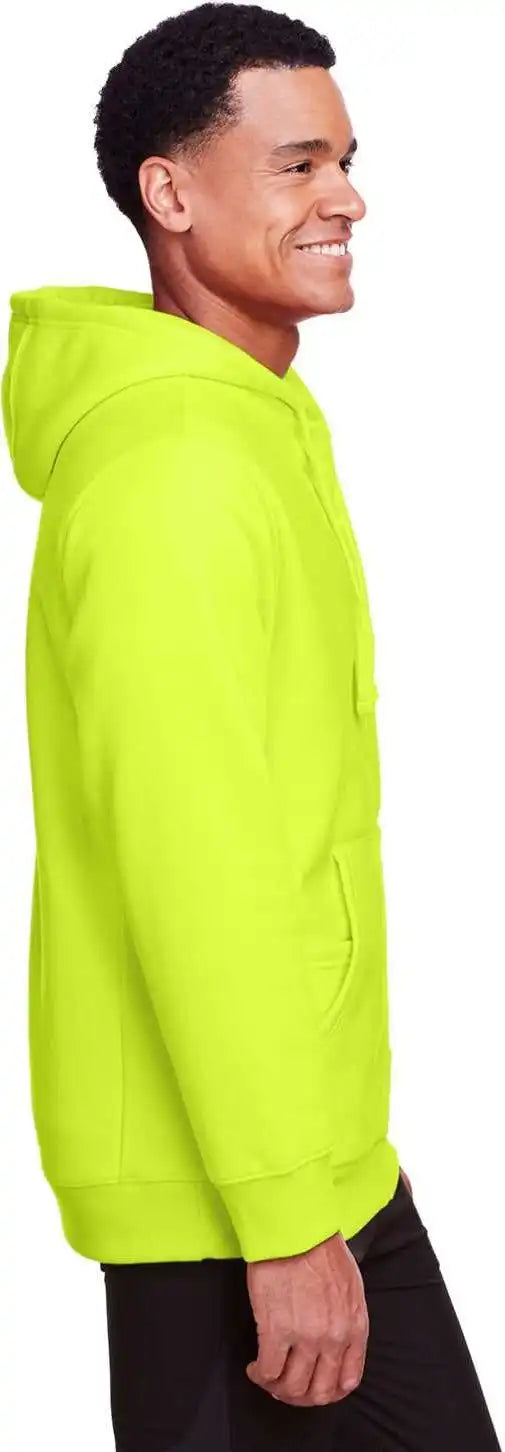 Team 365 Tt95 Men’s Zone Hydrosport Heavyweight Full-zip Hooded Sweatshirt - Safety Yellow
