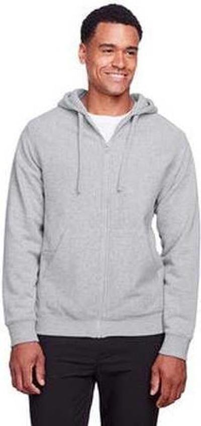 Team 365 Tt95 Men’s Zone Hydrosport Heavyweight Full-zip Hooded Sweatshirt - Athletic Heather