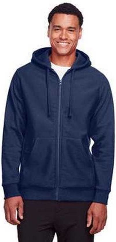 Team 365 Tt95 Men’s Zone Hydrosport Heavyweight Full-zip Hooded Sweatshirt - Sport Dark Navy