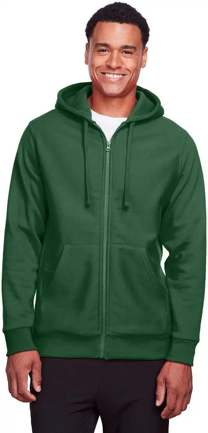 Team 365 Tt95 Men’s Zone Hydrosport Heavyweight Full Zip Hooded Sweatshirt Sport Dark Green