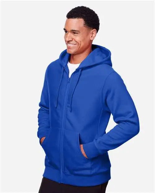 Team 365 Tt95 Unisex Zone Hydrosport™ Heavyweight Full-zip Hooded Sweatshirt - Sport Royal