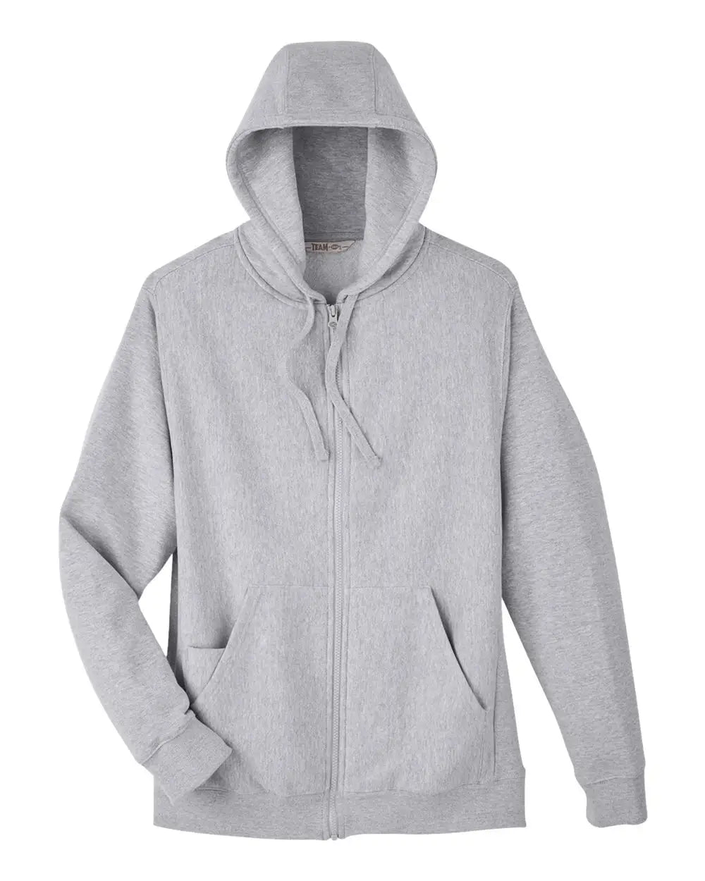 Team 365 Tt95 Unisex Zone Hydrosport™ Heavyweight Full-zip Hooded Sweatshirt - Athletic Heather - Gray / Xs