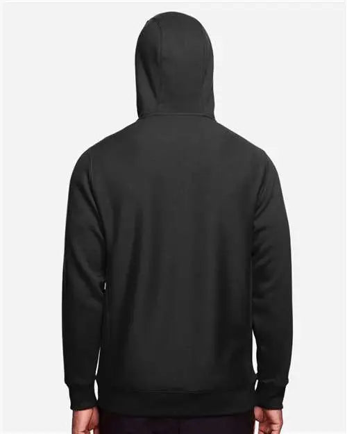 Team 365 Tt95 Unisex Zone Hydrosport™ Heavyweight Full-zip Hooded Sweatshirt - Black