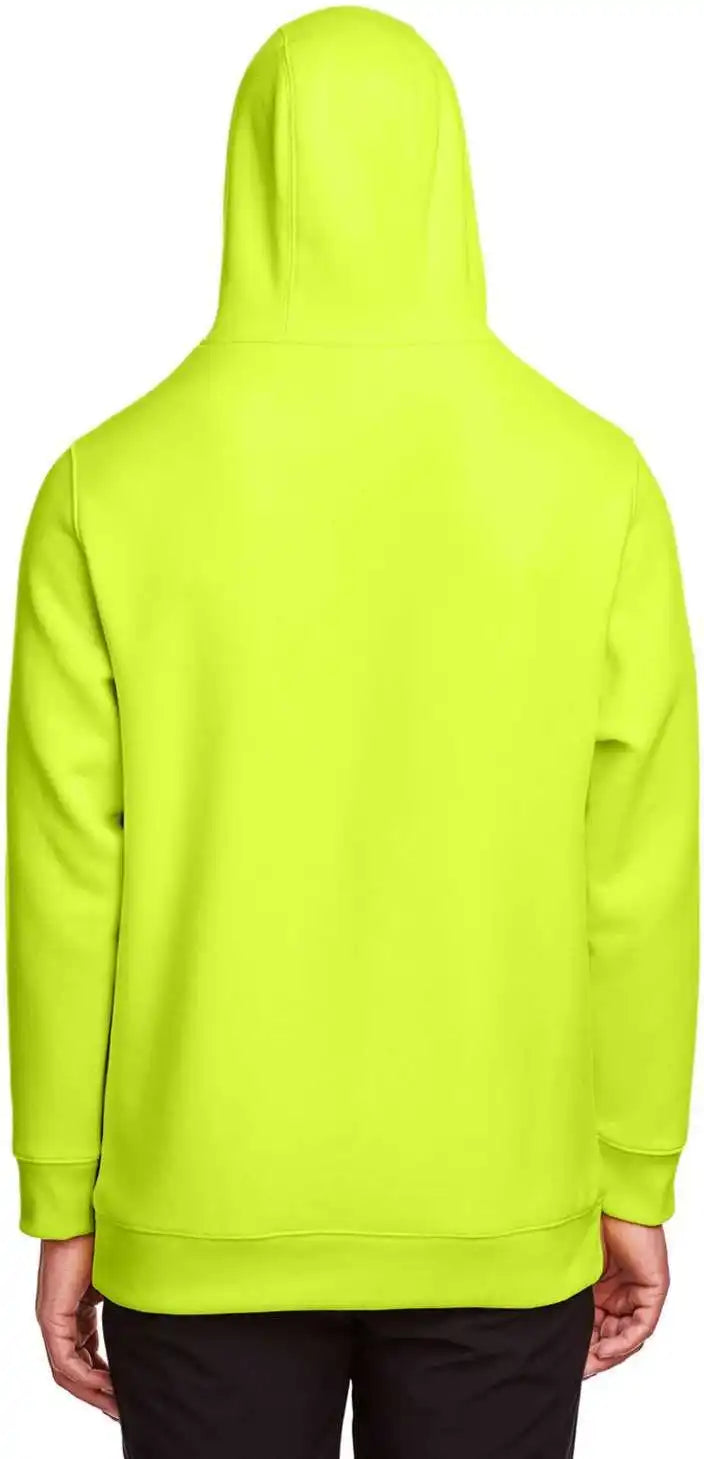 Team 365 Tt96 Adult Zone Hydrosport Heavyweight Pullover Hooded Sweatshirt Safety Yellow