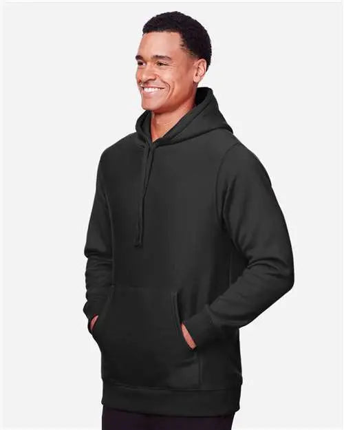 Team 365 Tt96 Unisex Zone Hydrosport™ Heavyweight Pullover Hooded Sweatshirt - Black