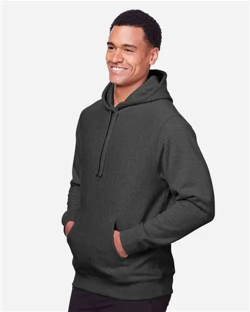 Team 365 Tt96 Unisex Zone Hydrosport™ Heavyweight Pullover Hooded Sweatshirt - Dark Grey Heather