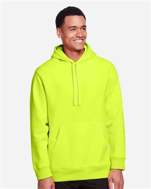 Team 365 Tt96 Unisex Zone Hydrosport™ Heavyweight Pullover Hooded Sweatshirt - Safety Yellow