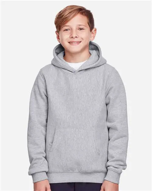 Team 365 Tt96y Youth Zone Hydrosport™ Heavyweight Pullover Hooded Sweatshirt - Athletic Heather