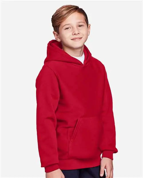Team 365 Tt96y Youth Zone Hydrosport™ Heavyweight Pullover Hooded Sweatshirt - Sport Red