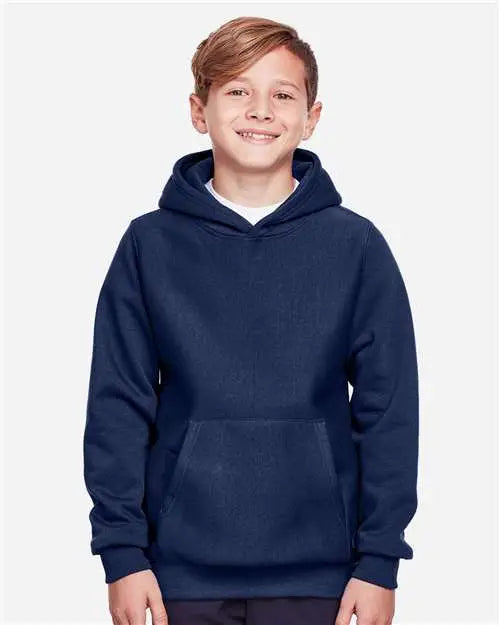 Team 365 Tt96y Youth Zone Hydrosport™ Heavyweight Pullover Hooded Sweatshirt - Sport Dark Navy