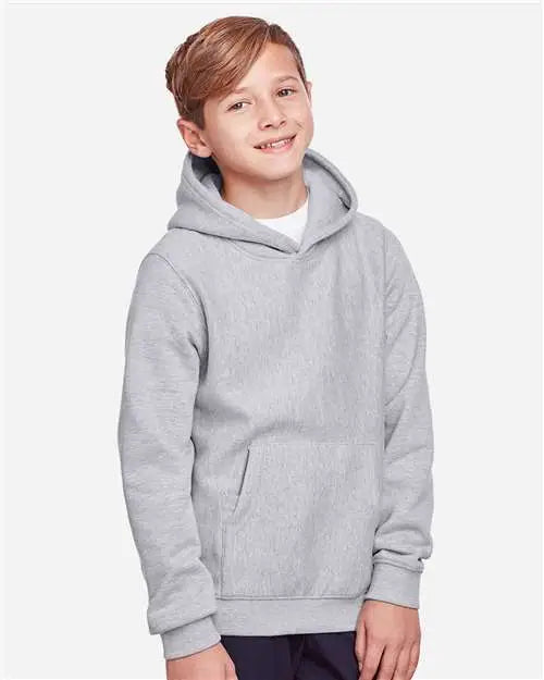 Team 365 Tt96y Youth Zone Hydrosport™ Heavyweight Pullover Hooded Sweatshirt - Athletic Heather