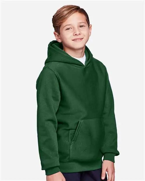 Team 365 Tt96y Youth Zone Hydrosport™ Heavyweight Pullover Hooded Sweatshirt - Sport Dark Green