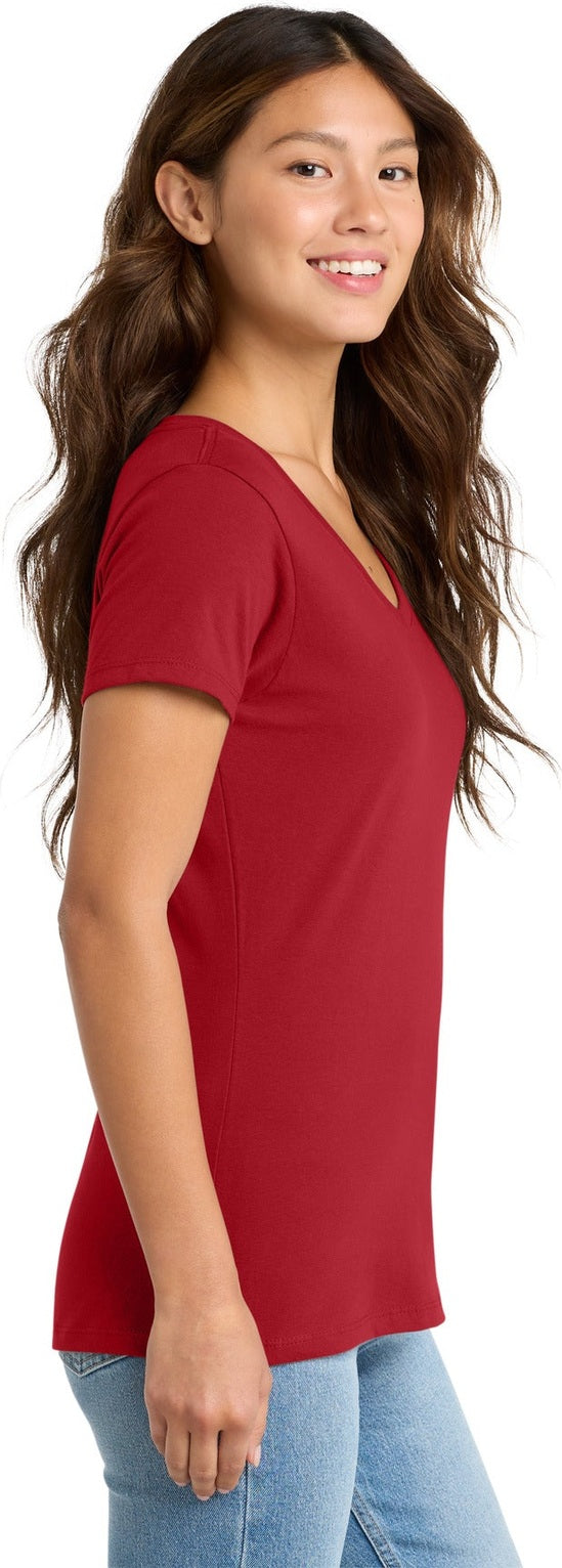 Team Cardinal Port & Co Women's Fan Favorite V-Neck Tee. LPC450V