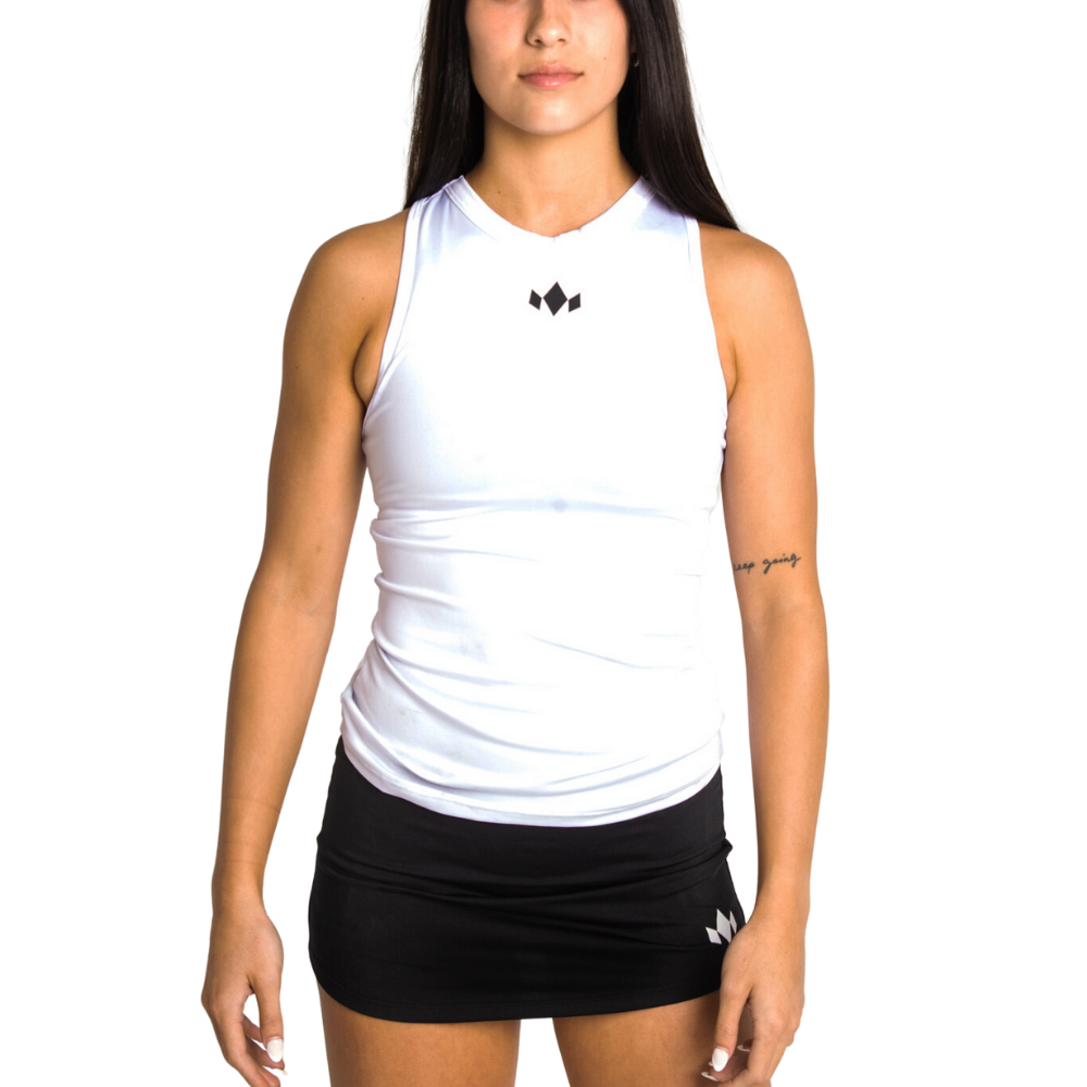 Team Essential Highneck Tank - White / Xs