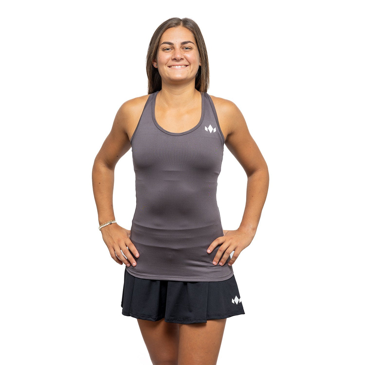 Team Essential Racerback Tank - Charcoal Gray / Xs