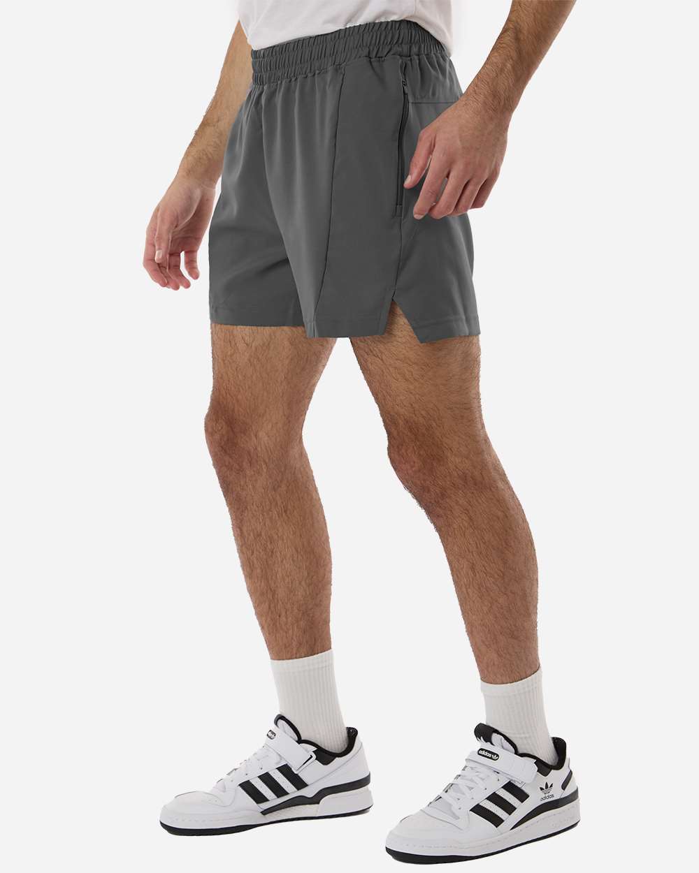 Team Grey Four/ White Men's D4T Woven 7" Shorts - AT304