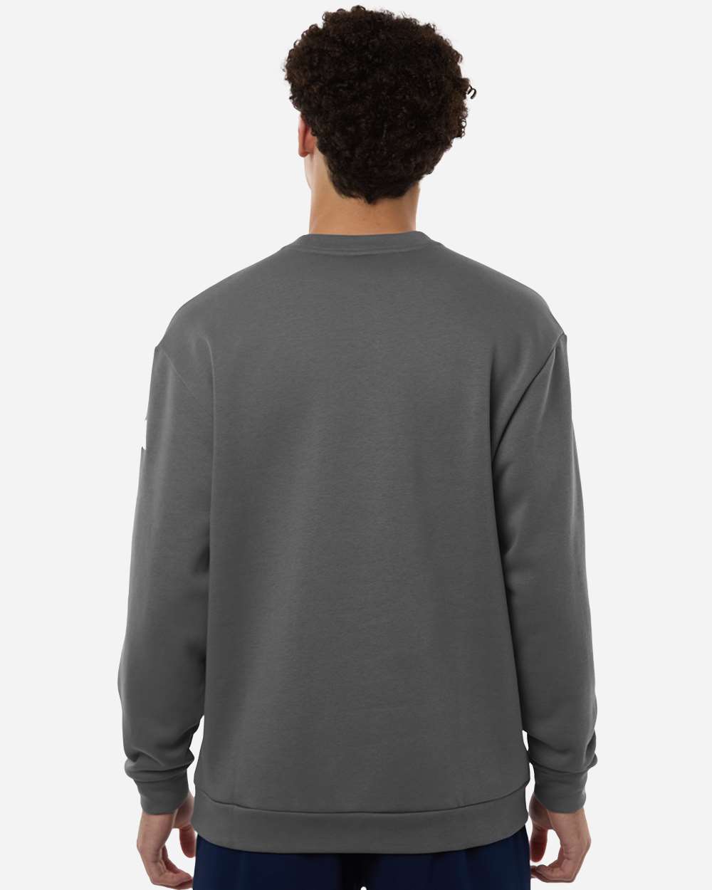Team Grey Four/ White Men's Fleece Crewneck Sweatshirt - AT200