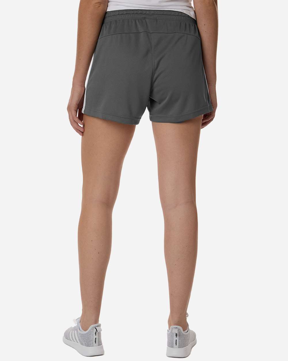 Team Grey Four/ White Women's 3-Stripes 3" Shorts - AT301