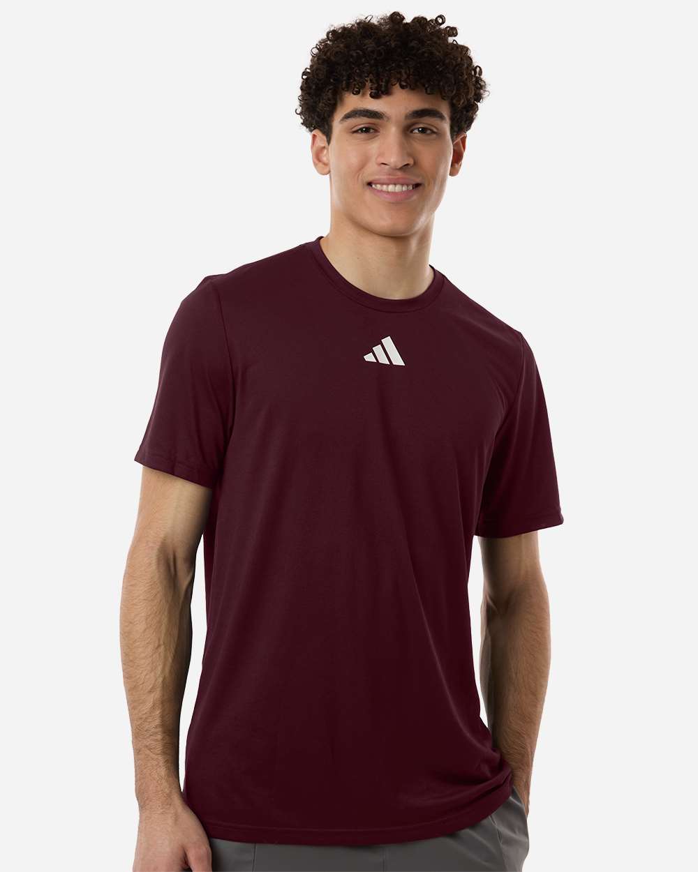 Team Maroon/ White Men's Pregame T-Shirt - AT101 plain
