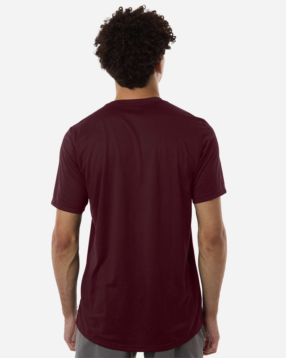 Team Maroon/ White Men's Pregame T-Shirt - AT101 plain