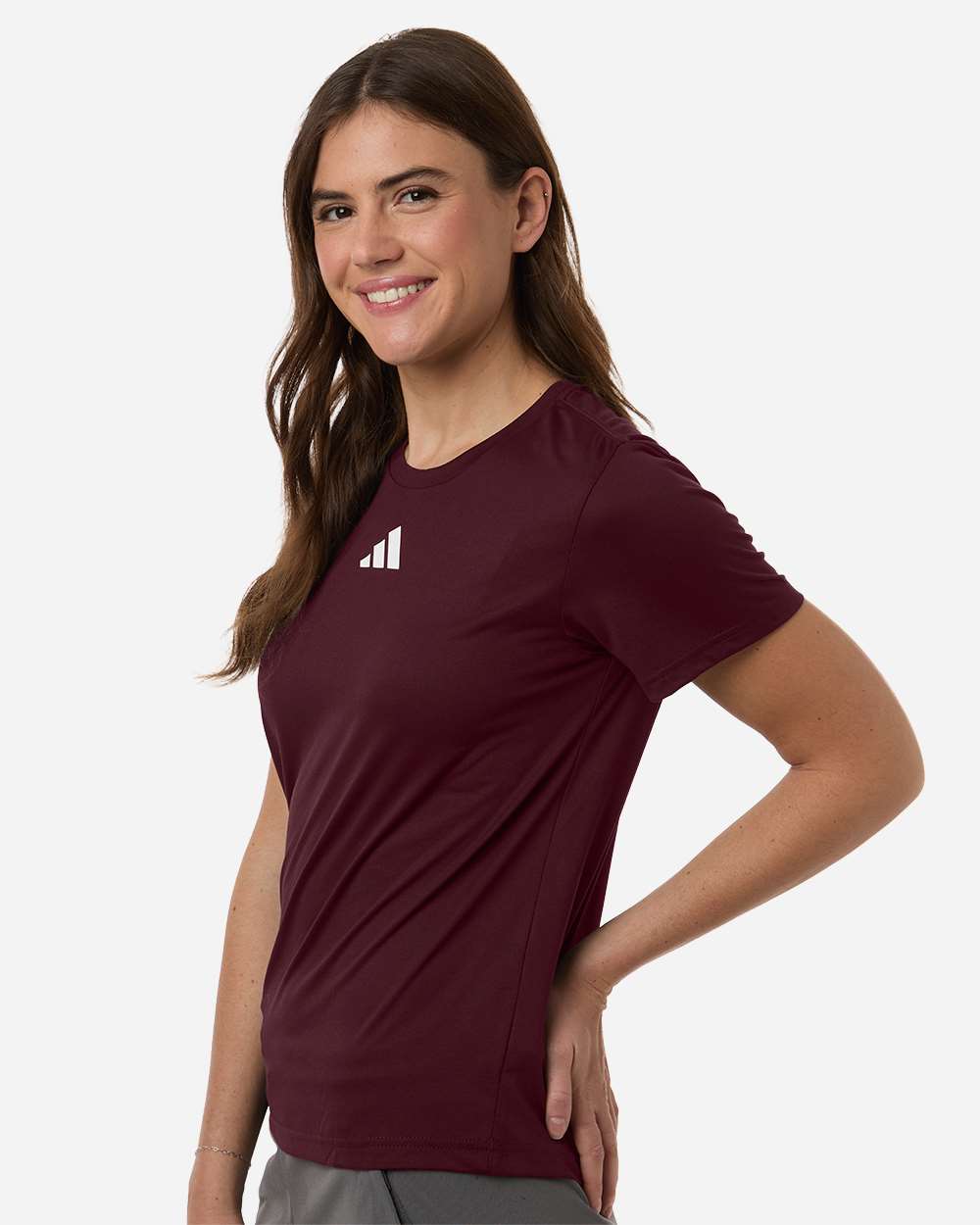 Team Maroon/ White Women's Pregame T-Shirt - AT102