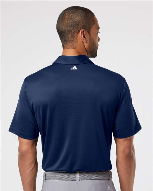 Team Navy Blue/ White Floating 3-Stripes Polo - A480