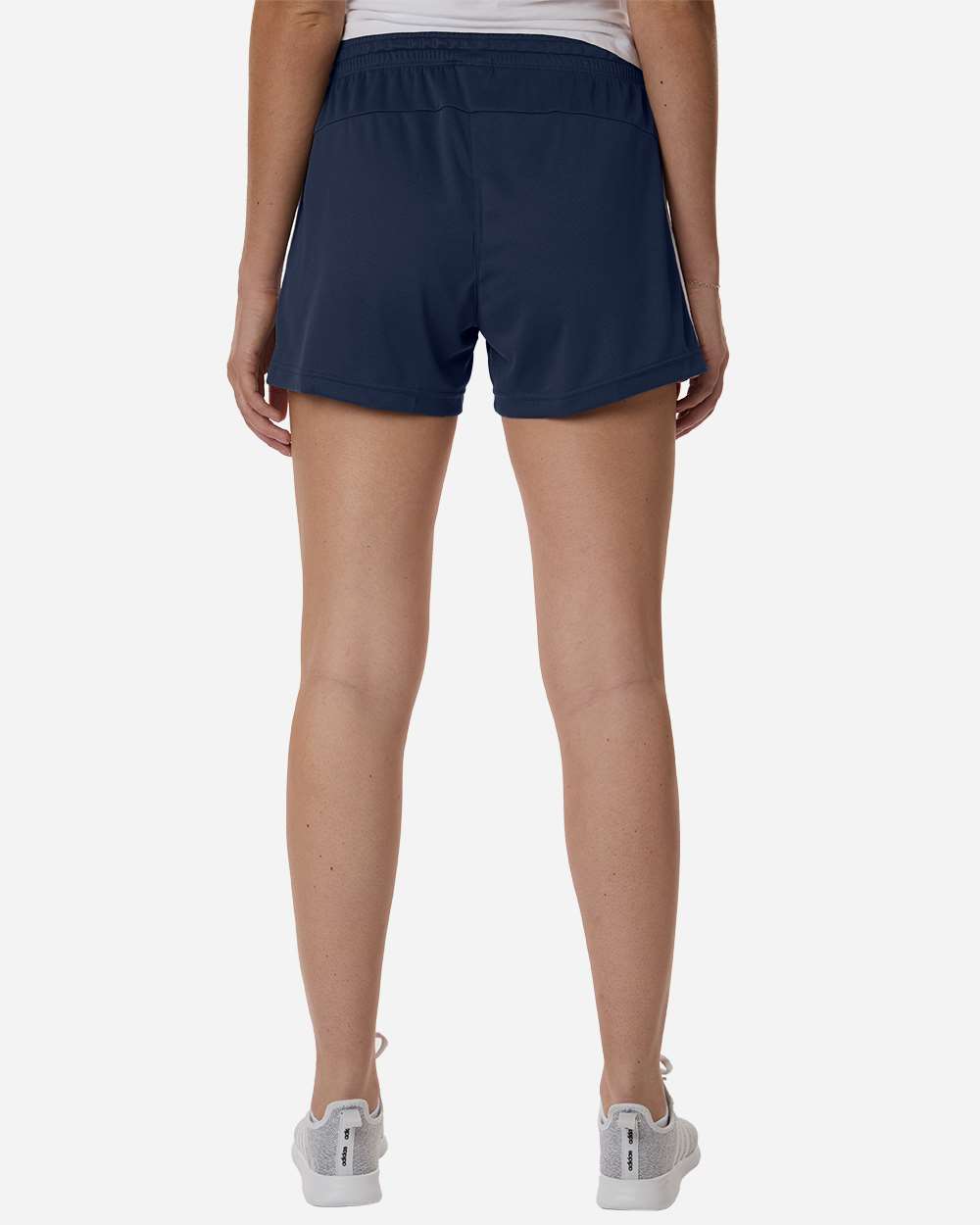 Team Navy Blue/ White Women's 3-Stripes 3" Shorts - AT301