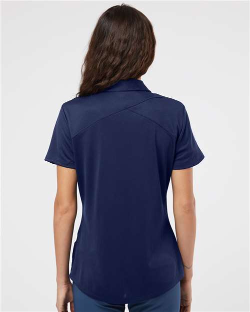 Team Navy Blue/ White Women&#39;s Floating 3-Stripes Polo - A481