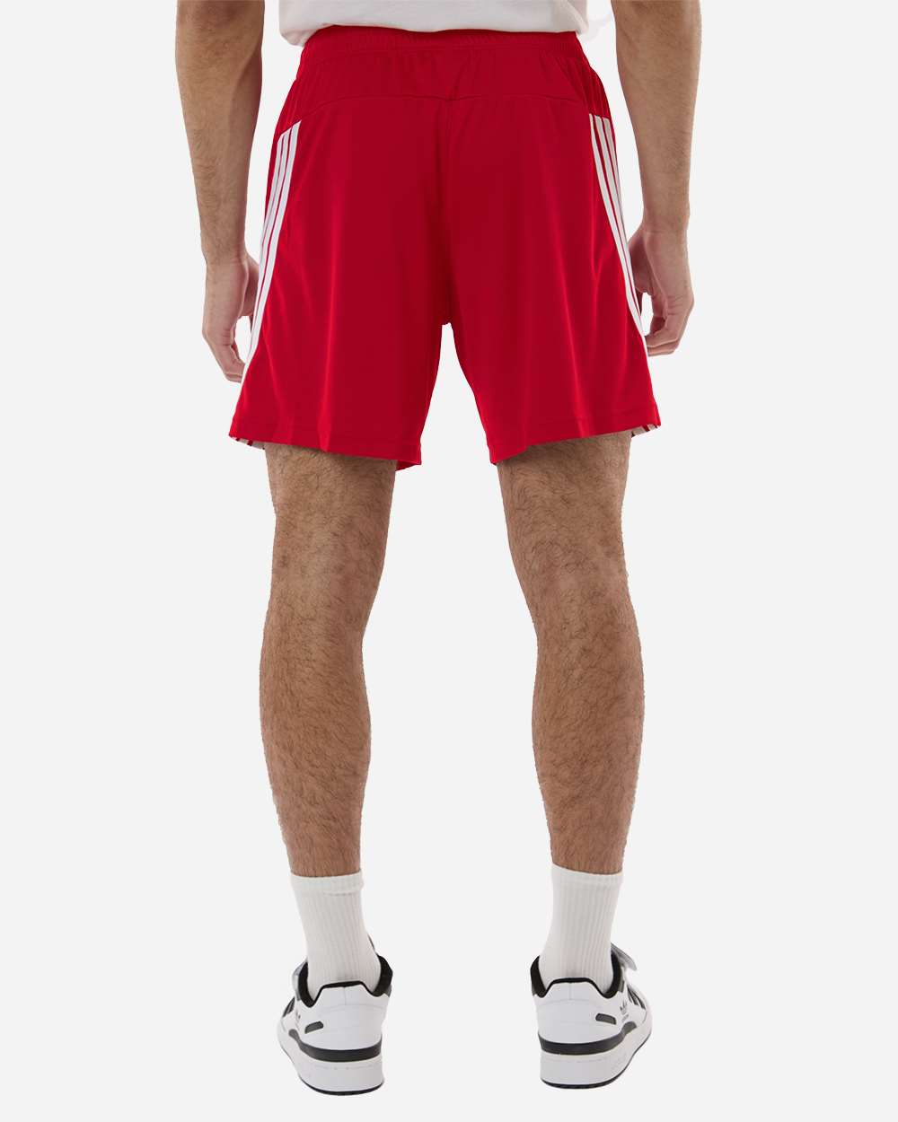 Team Power Red/ White Men's 3-Stripes 7" Shorts - AT300