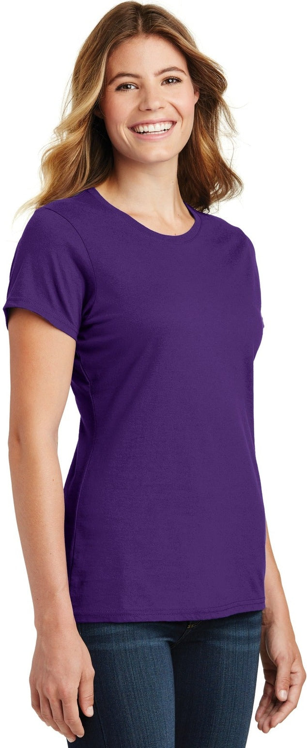 Team Purple Port & Co Women's Fan Favorite Tee. LPC450