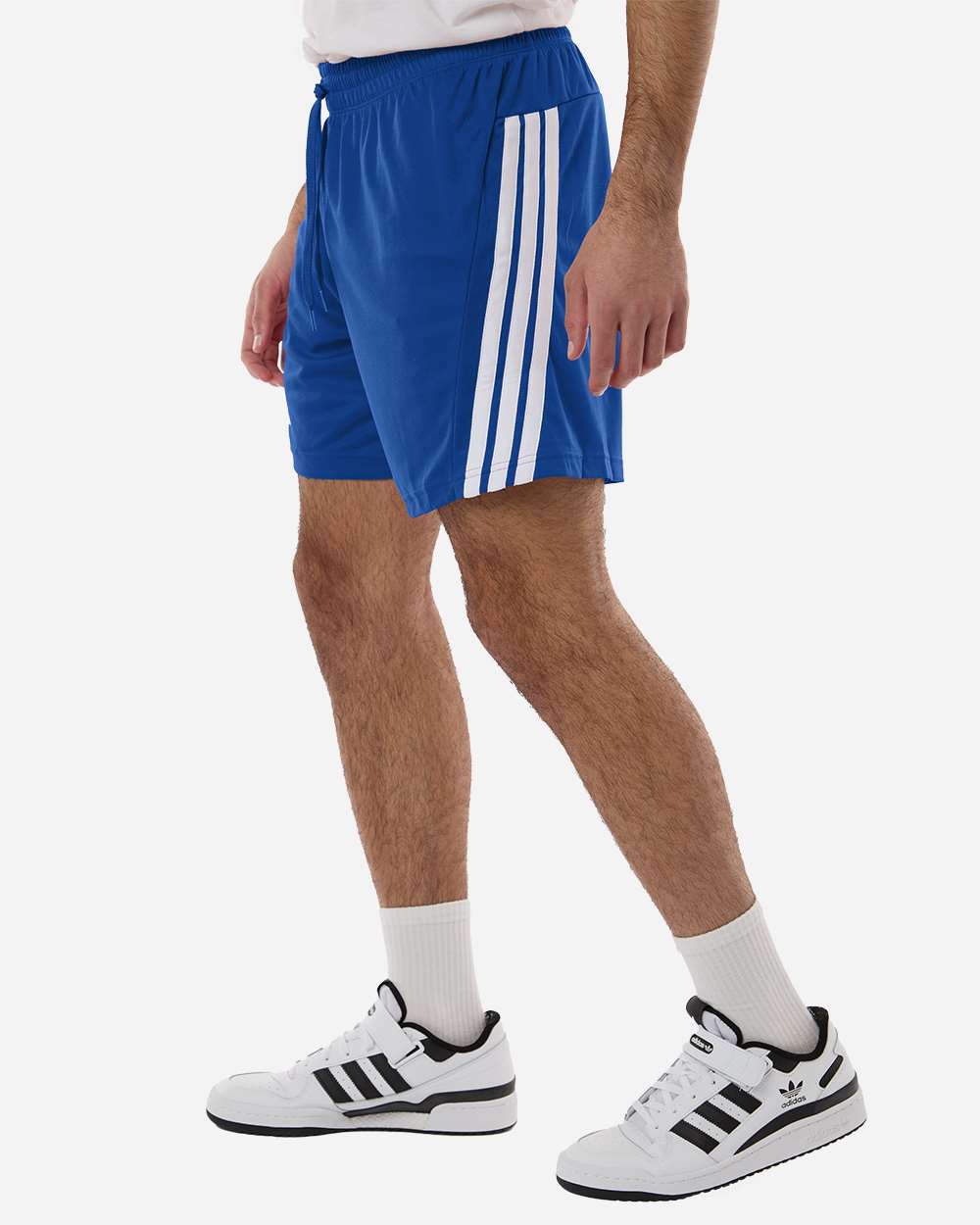 Team Royal Blue/ White Men's 3-Stripes 7" Shorts - AT300