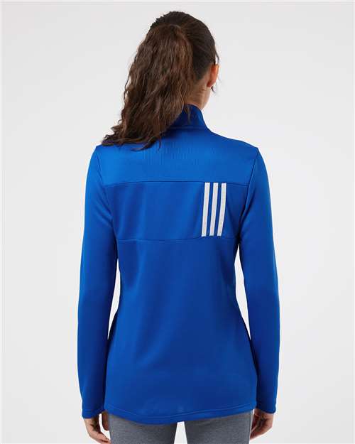 Team Royal/ Grey Two Women&#39;s 3-Stripes Double Knit Full-Zip - A483
