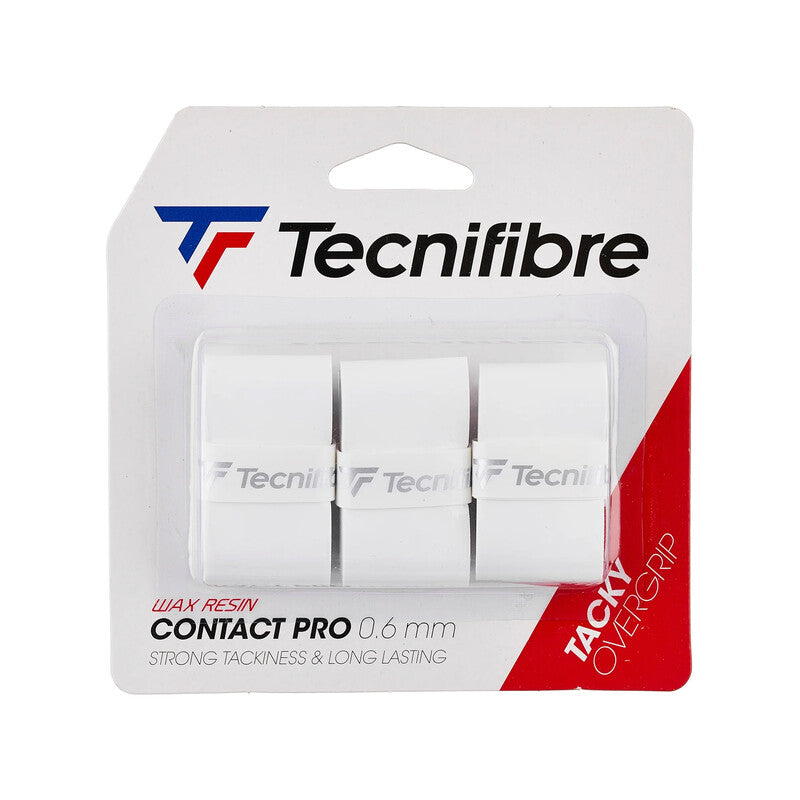 Tecnifibre Pro Contact Overgrip (3x) (black) - Wht / Os
