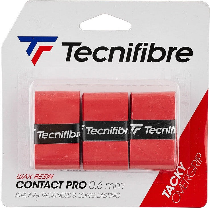 Tecnifibre Pro Contact Overgrip (3x) - Red