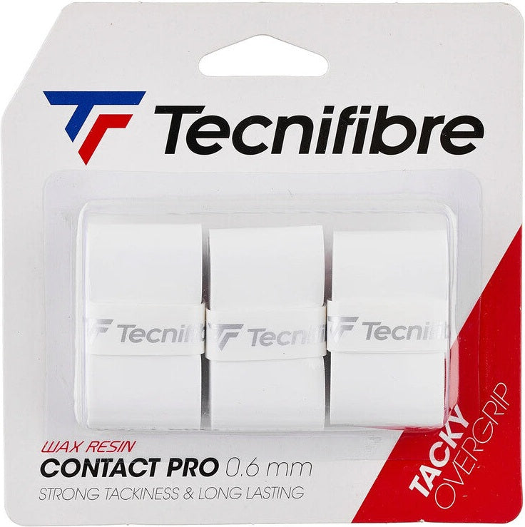 Tecnifibre Pro Contact Overgrip (3x) - White