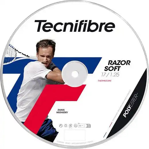 Tecnifibre Razor Soft 656’ Reel Tennis String - Gray