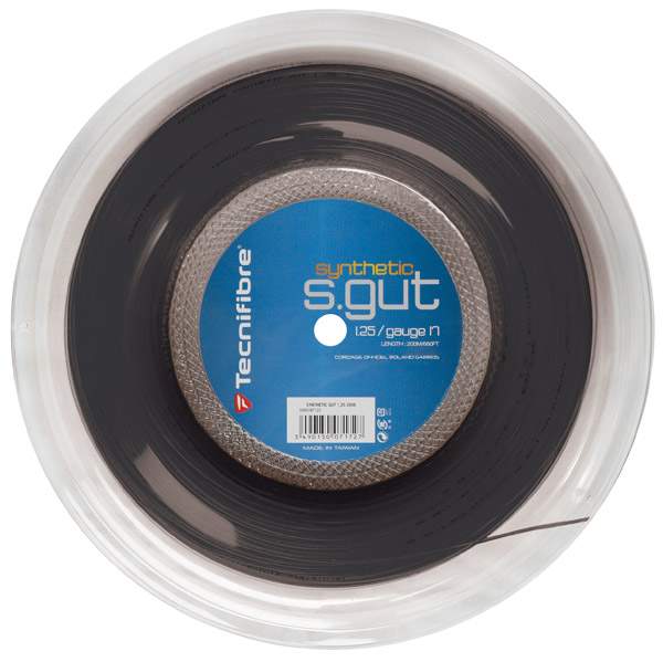 Tecnifibre Synthetic Gut Reel 660’ (black) - 1.30